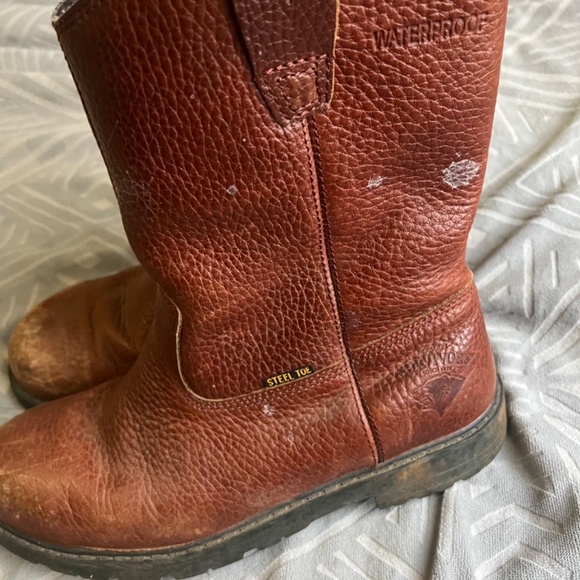 Men’s leather steel toe rounded toe boot main image 5